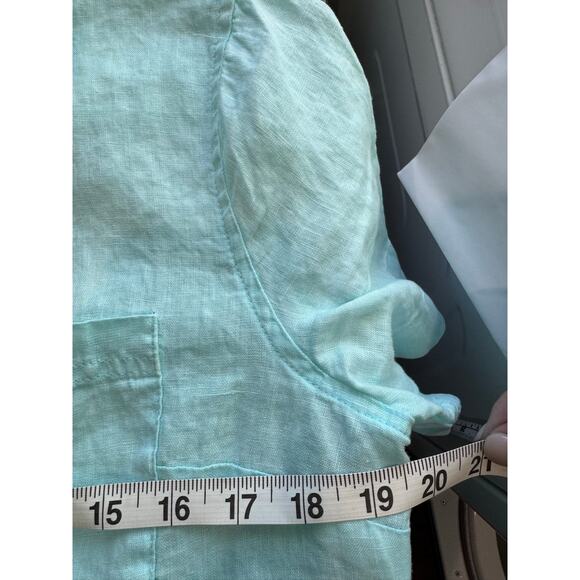 Kut from the Kloth 100% Linen Short Sleeve Button Up Shirt Women's Size Small - Picture 8 of 8